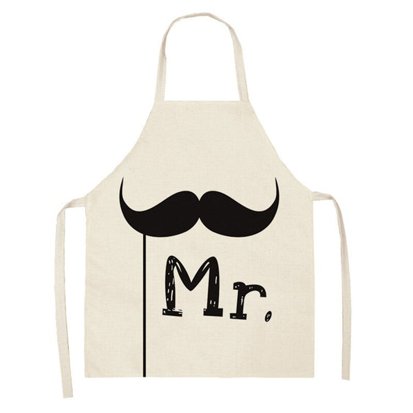tablier de cuisine kitchen apron lin coton Saint Valentin
