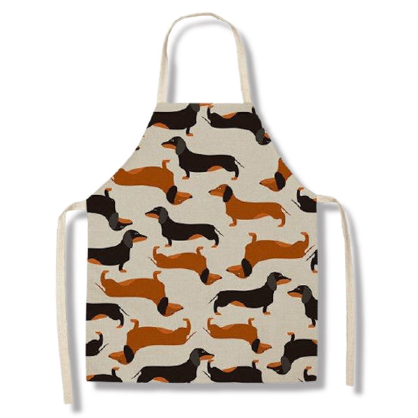 tablier de cuisine kitchen apron lin coton motif twins taille adulte et enfant