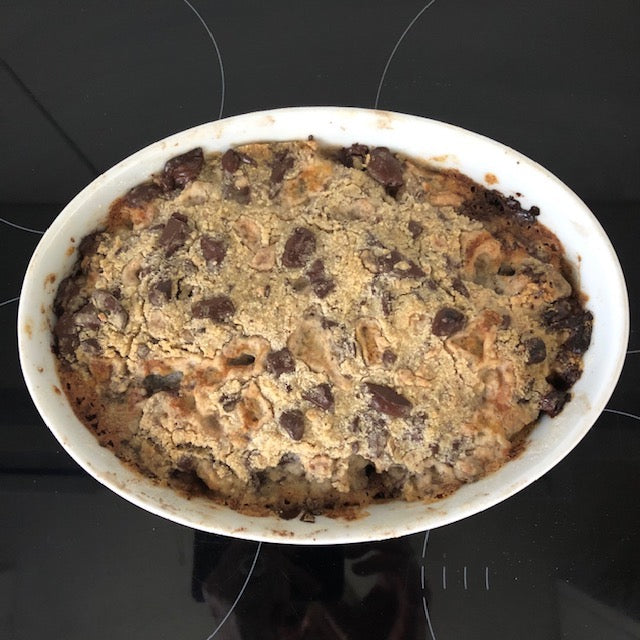 Crumble aux poires et au chocolat