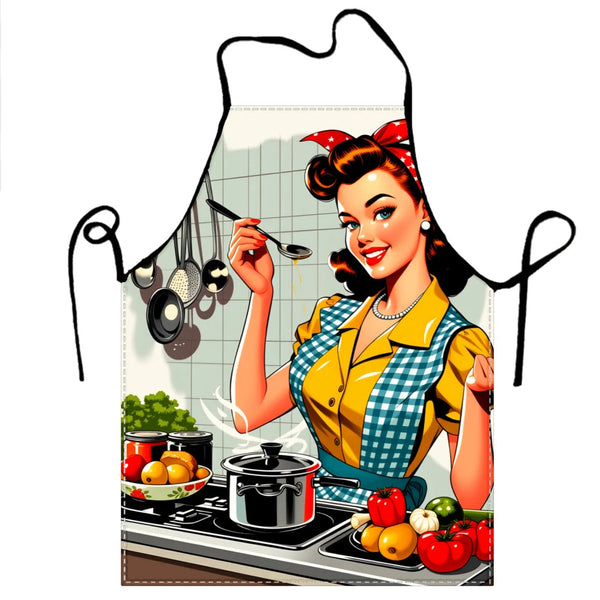 tablier de cuisine kitchen apron lin coton fete des meres mother day