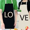tablier de cuisine kitchen apron lin coton saint valentin 