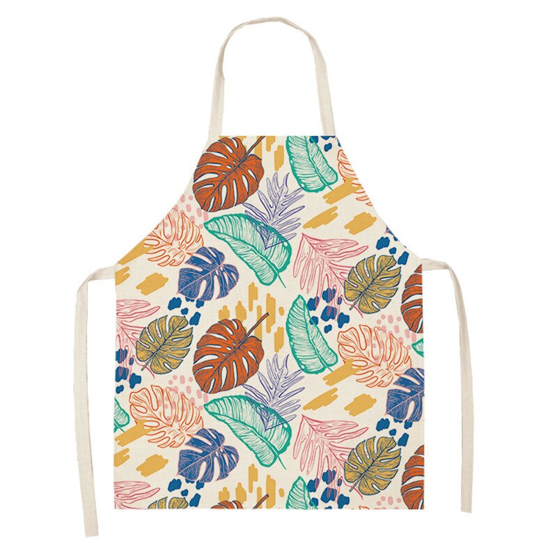 tablier de cuisine kitchen apron lin coton motif orange philo taille adulte et enfant