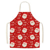 tablier de cuisine kitchen apron lin coton motif HO SANTA taille adulte et enfant