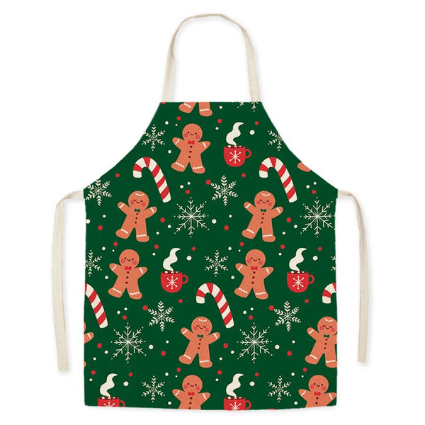 tablier de cuisine kitchen apron lin coton motif BABIES and CANDIES taille adulte et enfant