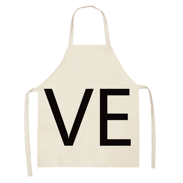 tablier de cuisine kitchen apron lin coton Saint Valentin 