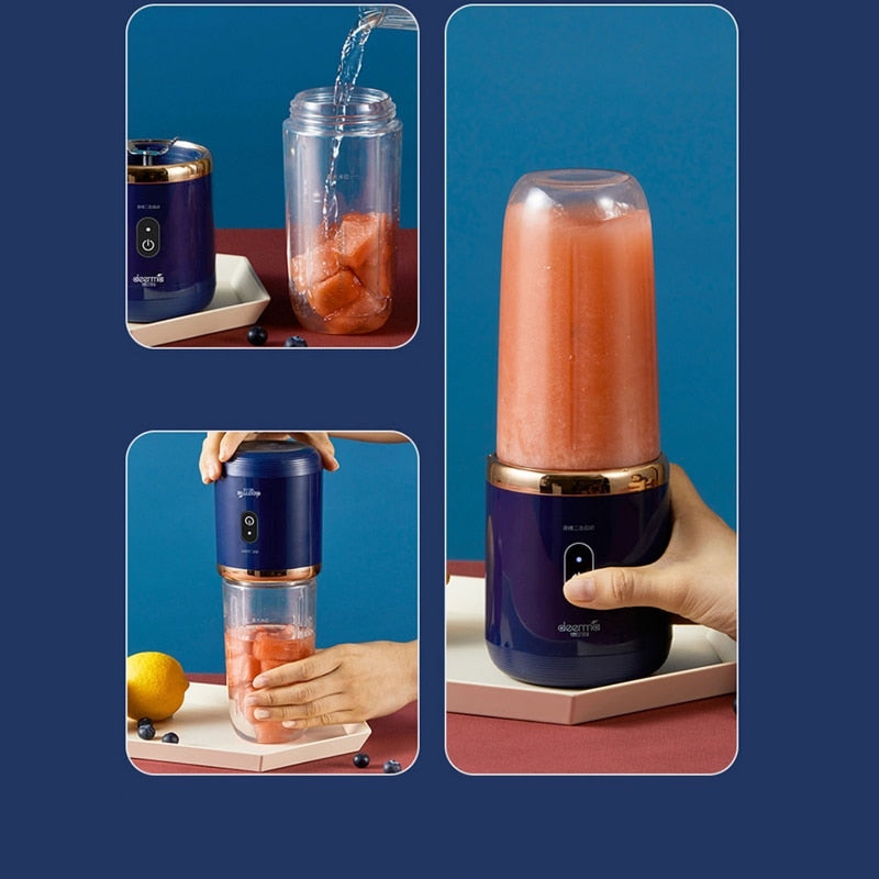 Votre blender est portable et rechargeable. Vous pourrez l'emporter dans votre sac facilement.