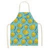 tablier de cuisine kitchen apron lin coton motif summer lemon taille adulte et enfant