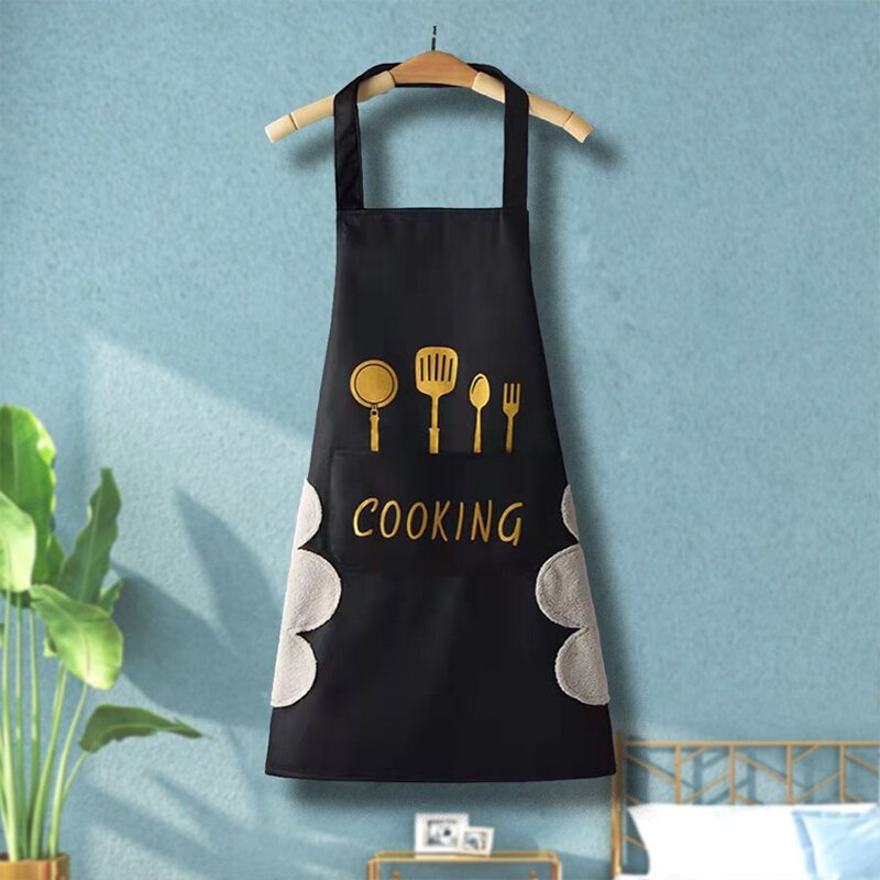 tablier de cuisine apron tissu de haute qualité, imperméable et résistant au gras grande poche avant du tablier vous permet de ranger votre téléphone portable