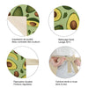 tablier de cuisine kitchen apron lin coton motif avocat avocado fuerte green taille adulte et enfant