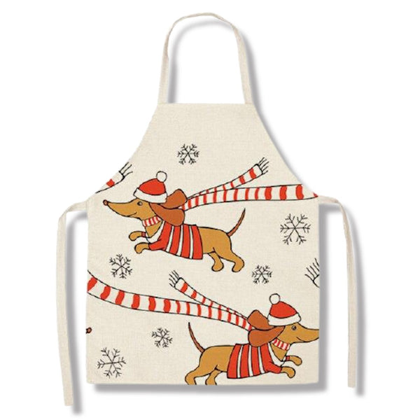 tablier de cuisine kitchen apron lin coton motif red cap taille adulte et enfant